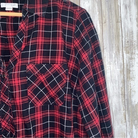 J. Jill Plaid Button Down Tunic - Picture 3 of 7